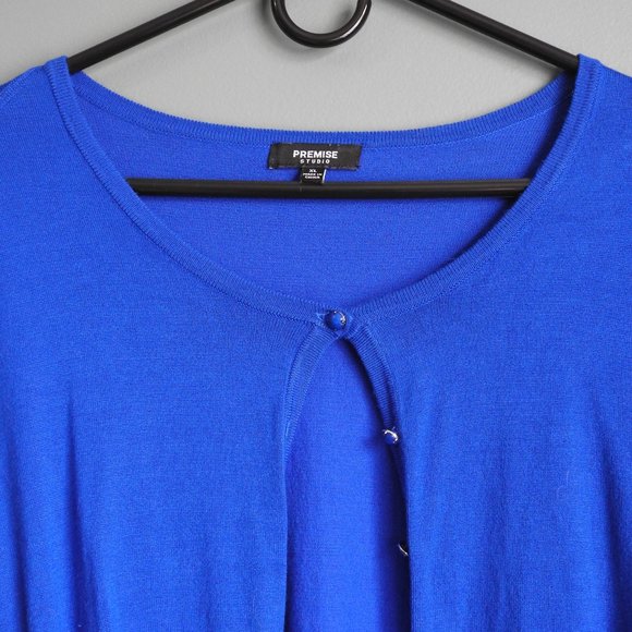 Premise Studio 8 Button Blue Cardigan, Women's Extra Large - Picture 10 of 11